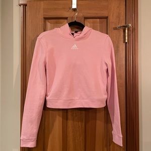 Adidas Adult S cropped long sleeved hoodie